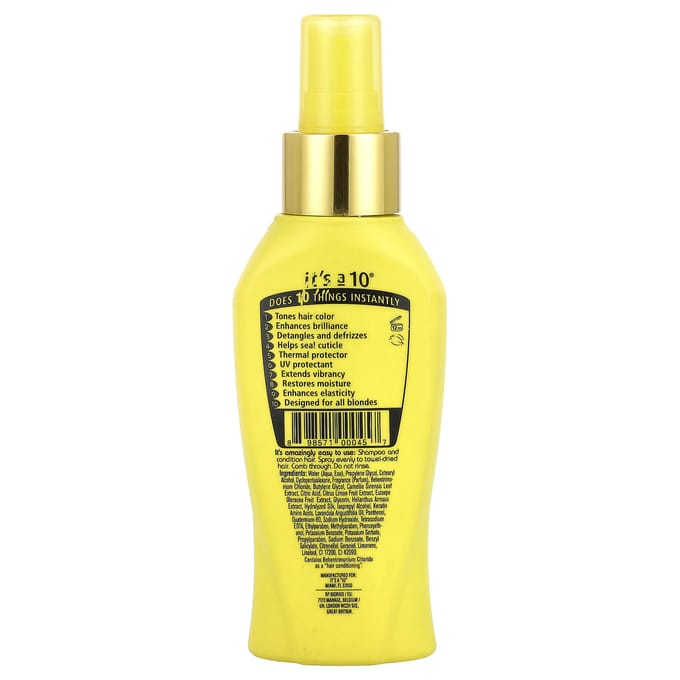 Het is een 10, Wonder Leave-In, Voor Blondes®, 4 fl oz (120 ml) beige