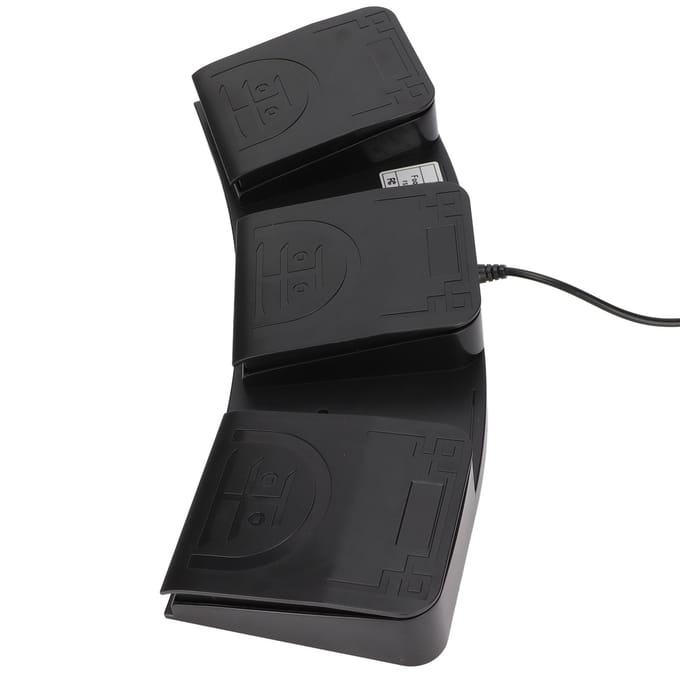 USB Voetpedaal Drievoudige Toetsen MIDI Controller Mechanische Schakelaar Programmeerbaar Computer Toetsenbord voor black