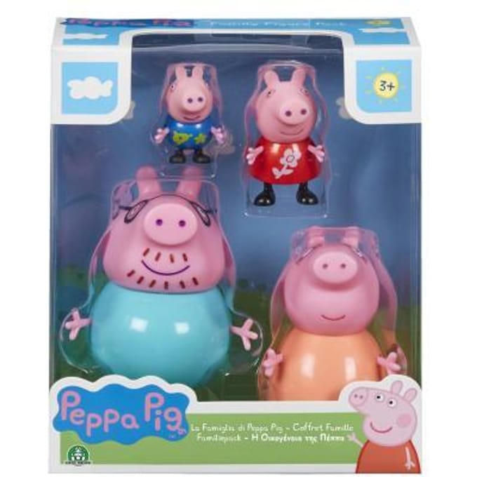 Peppa Pig - Koffer familie (4 Figuren)