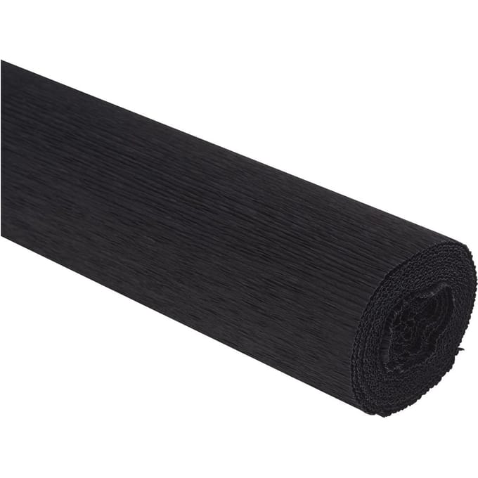 Bloemist crêpepapier, kleurecht - Zwart