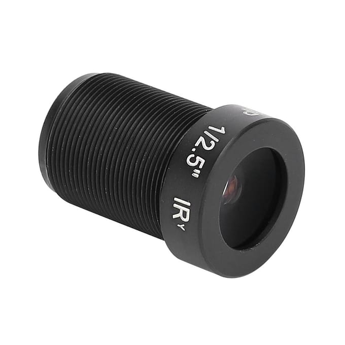 Objectif de Caméra 5MP Haute Définition 6mm Focale Fixe 1 2.5 Format d'Image Monture M12 Surveillance black