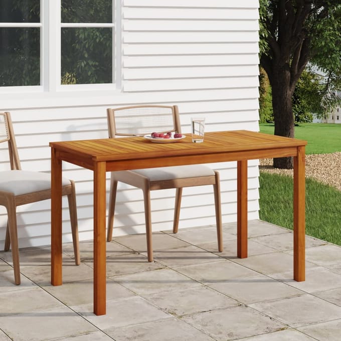 vidaXL - Tuintafel - 110x55x67 - cm - massief - acaciahout
