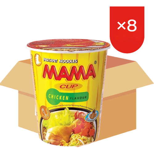 MAMA Instant Kip Cup Noedels 70 g * 8 Cups (Doos)