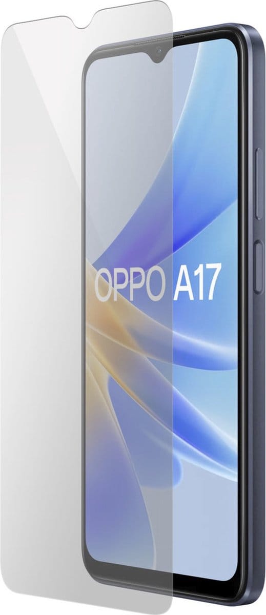 Mobiparts Screenprotector geschikt voor Oppo A17 - Gehard Glas - Anti-bacterieel -