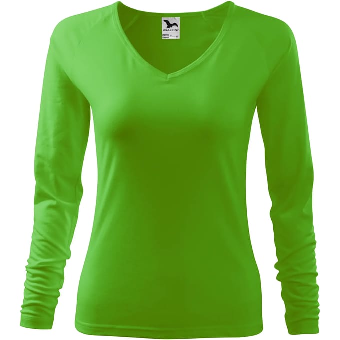 Dames-T-shirt met lange mouwen Malfini Elegance 127