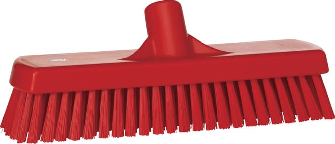 Vikan Schrobber 70604 - 30cm - Hard - Rood - Geschikt voor alle harde vloeren