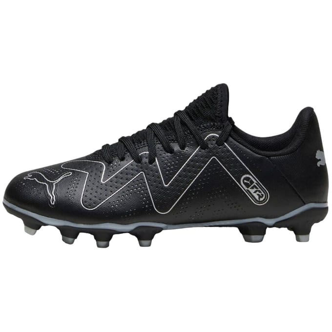 Puma Kinder/kinder Future Play Voetbalschoenen (Zwart/Zilver)