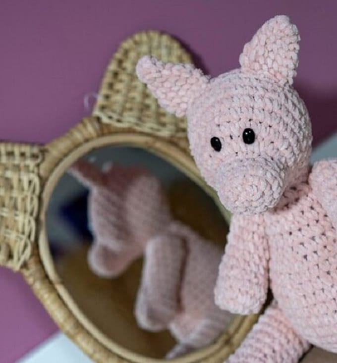 Haakpakket Varken Vik licht roze