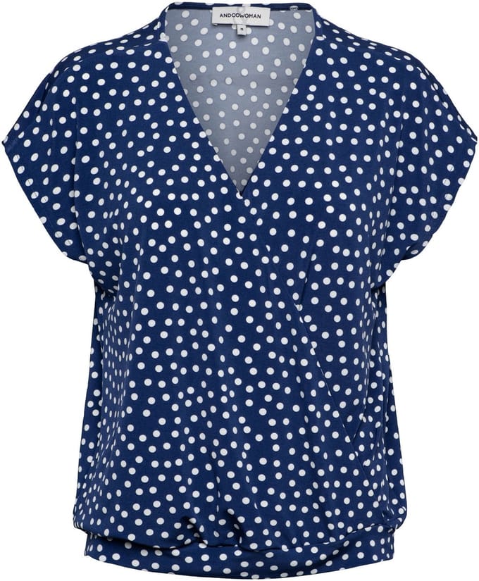 &Co Woman LIMA DOT - Top - L - Blauw