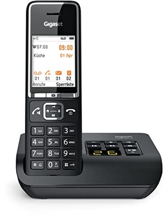 Draadloze Telefoon met Antwoordapparaat en Headset Aansluiting - Zwart