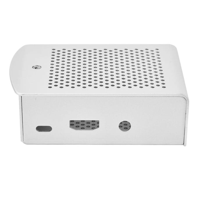 Aluminium Legering Behuizing met Koelbeugel Geschikt voor Raspberry Pi 3 Model B B+(Zilver)
