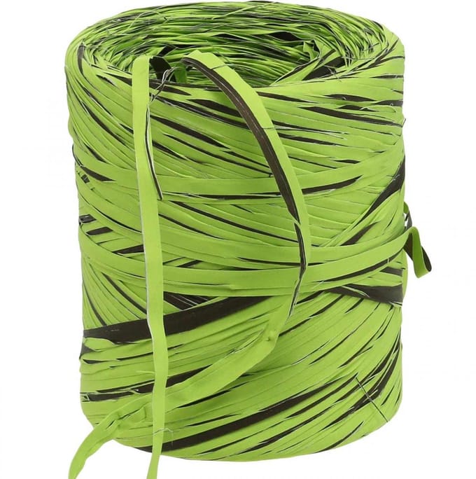Raffialint groen, bruin, polyraffia 200m