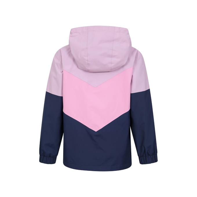 Mountain Warehouse Kinder/Kinder Lightning II 3 in 1 Waterdichte Jas (Donkerblauw/roze)