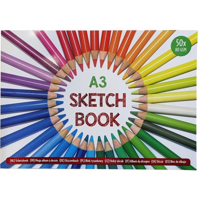 van der Meulen schetsboek A3 50 vellen tekenpapier creatief.