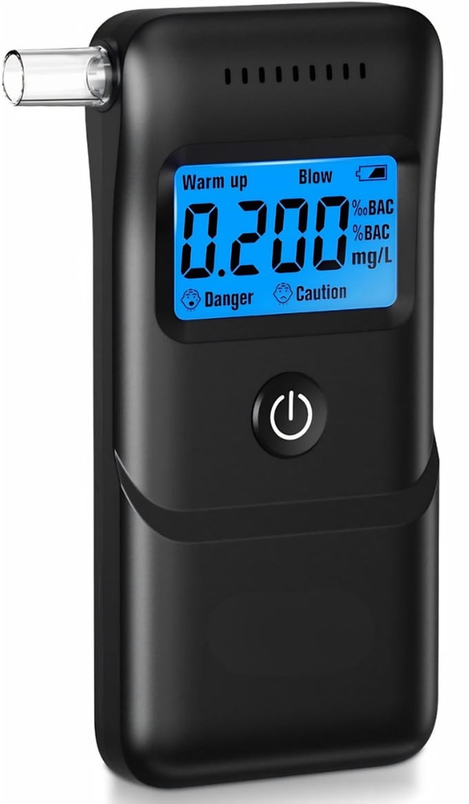 AHD® Alcohol Tester - Alcoholtesters - Alcohol Testers - Zwart - 24cm x 9cm x 4cm