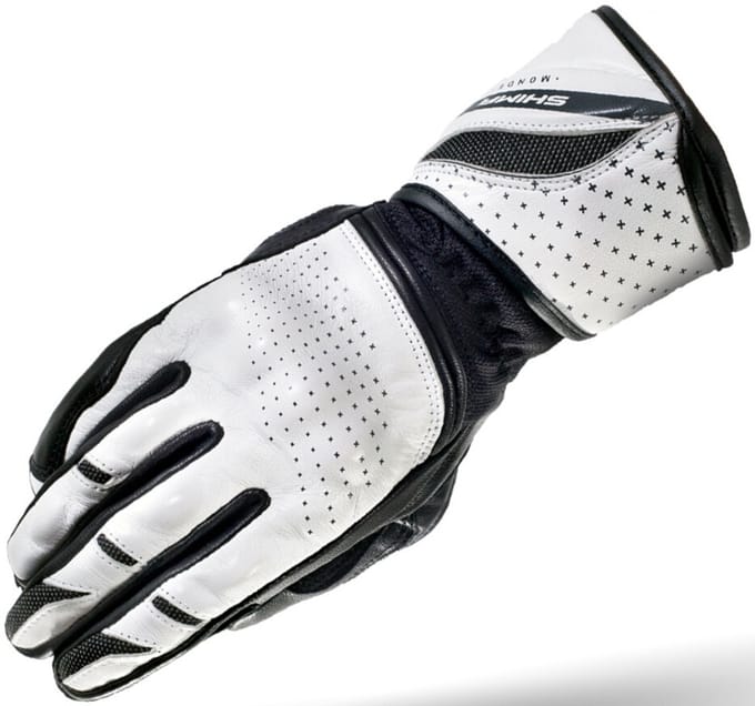 SHIMA Monde Dames Zwart Wit Handschoenen - Handschoen