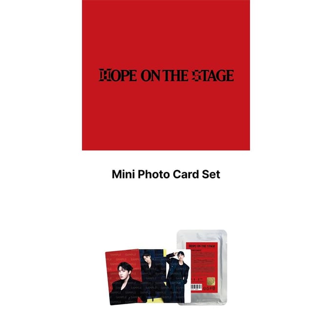 j-hope - Mini Fotokaart Set (HOOP OP HET PODIUM) 1ea red