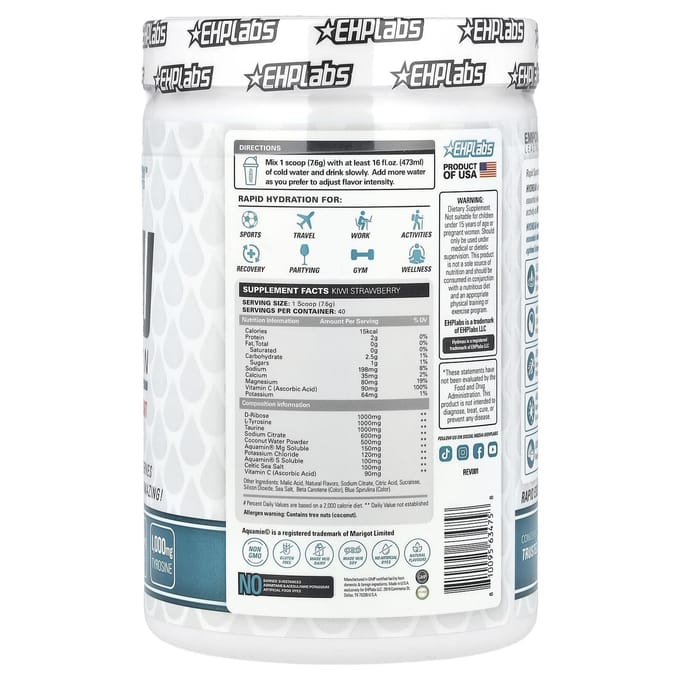 Hydreau Sports Hydratatie, Kiwi Aardbei, 304G(10.7Oz)