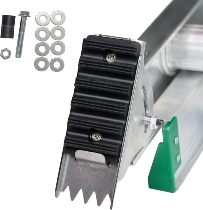 Ladder Steunvoeten - Antislip Rubber - Veilig Werken - Universele Pasvorm - 13.8 x 5 cm