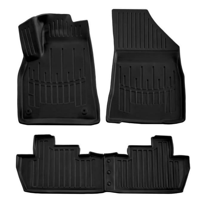 SCOUTT | 3D Tapis De Sol En Caoutchouc Premium Pour Peugeot 5008 2008-2017 noir