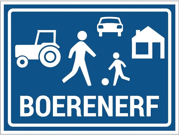 Boerenerf bord | gecoat dibond materiaal | 40 x 30 cm
