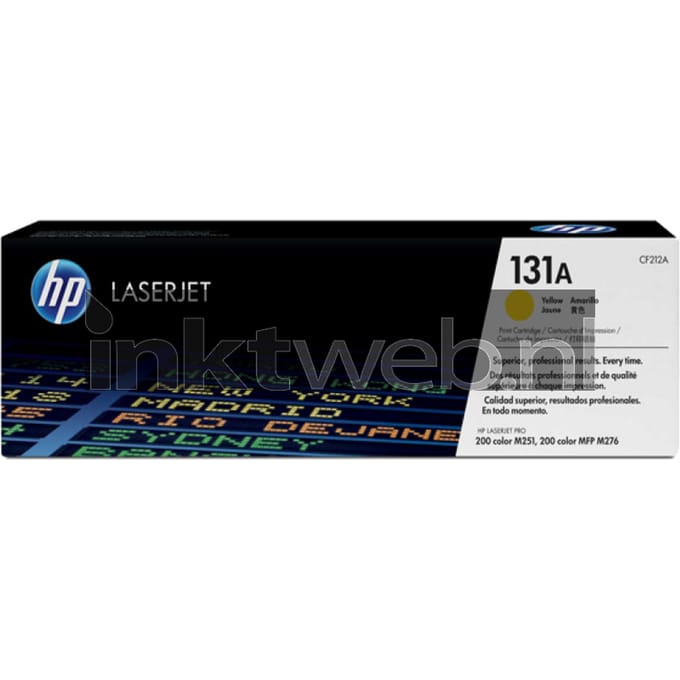 Tonercartridge hp cf212a 131a geel