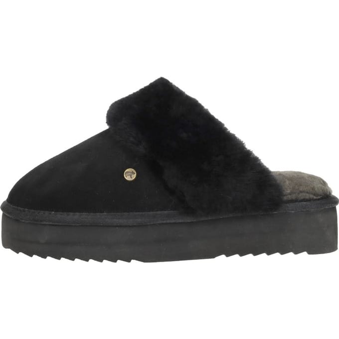 Pantoffels Warmbat Flurry Plateau Pantoffels Open - zwart - Maat