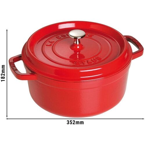 STAUB LA COCOTTE - Kookpot - Ø 280mm - Gietijzer - Kersenrood