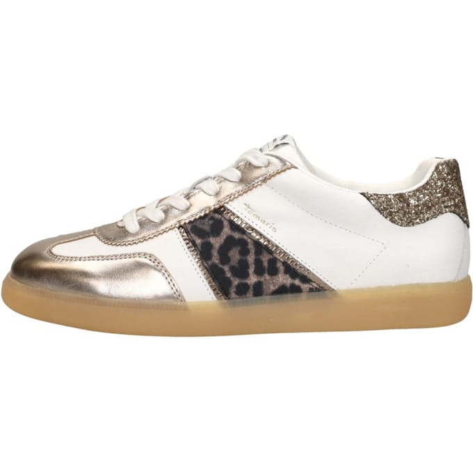 Tamaris Leopard - maat 39 - Sneakers wit Synthetisch - Dames