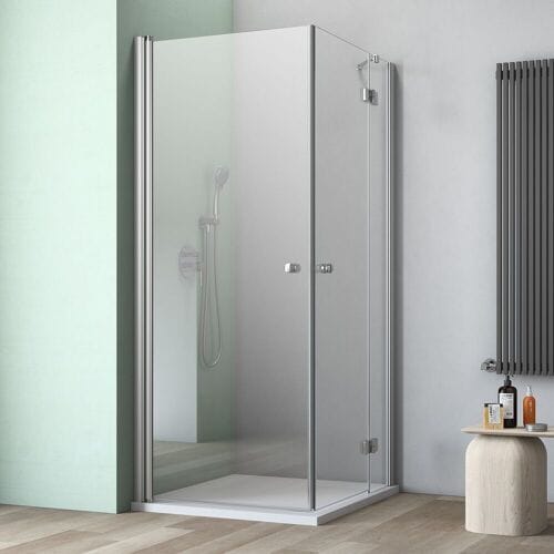 GEO maw flex corner entry 3-pcs. with 2 doors and ST r., 80 x 80 cm AE130802360