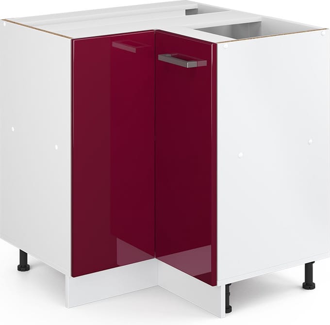 Vicco R-Line Hoekkast – 75.6 cm zonder werkblad Rode hoogglans