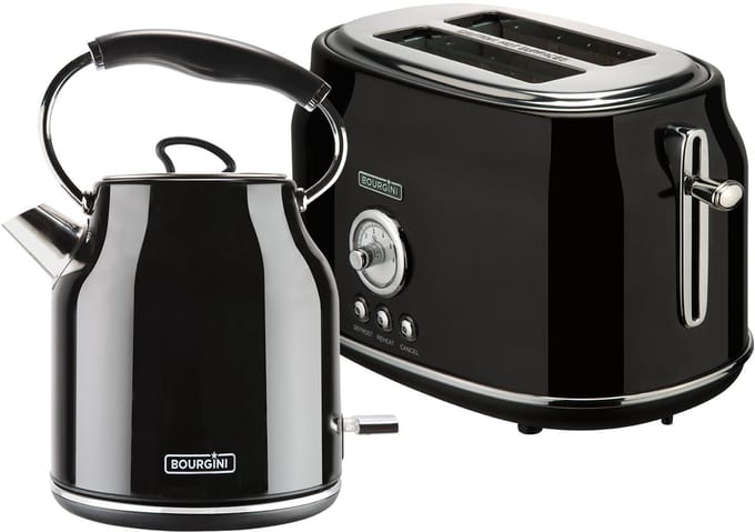 Bourgini Retro waterkoker broodrooster set