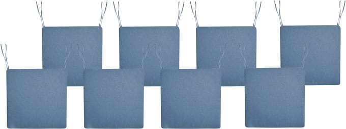 SASSARI PREMIUM - Zitkussen set van 8 - Blauw- Polyester