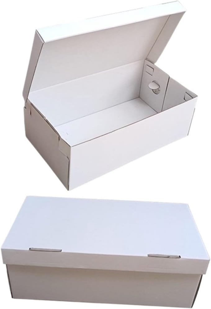 Kartonnen Dozen - Geschenkdozen Pakdozen - Feestelijke Verpakking - Handgemaakt Ontwerp - 28.5x13x9cm - Wit