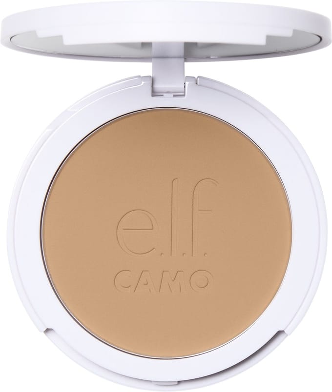 e.l.f. Camo Powder Foundation – Medium 310 C – Buildable Medium‑to‑Full Coverage – Semi‑Matte Finish – Inclusief Spiegel & Applicator Sponge