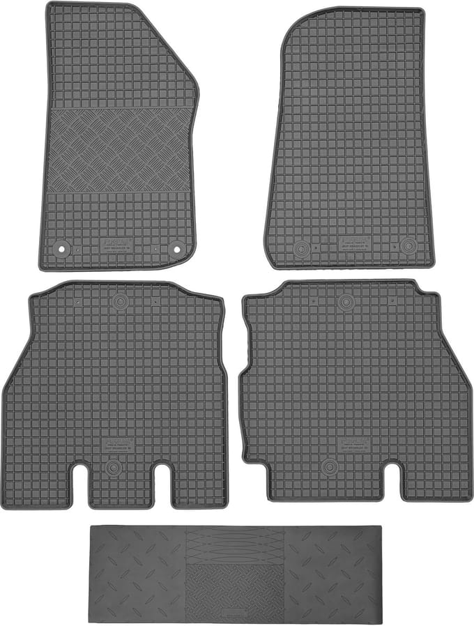 Max-Dywanik Rigum - Rubbermatten - Zwart - Jeep Wrangler IV 2019+