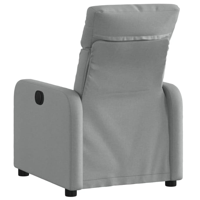 Vidaxl Fauteuil Slaapbank, Lichtgrijs, Gestoffeerd met Stof