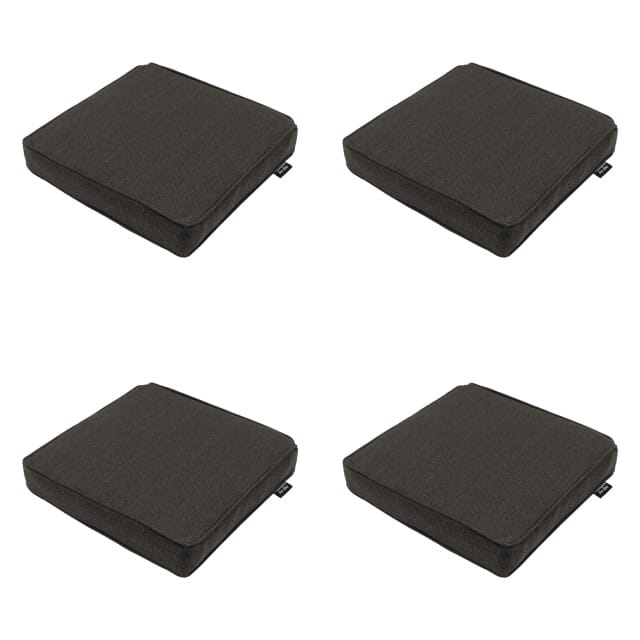 Madison - Zitkussen Dark grey canvas eco+ - Ca. 40x40 cm - Set van 4