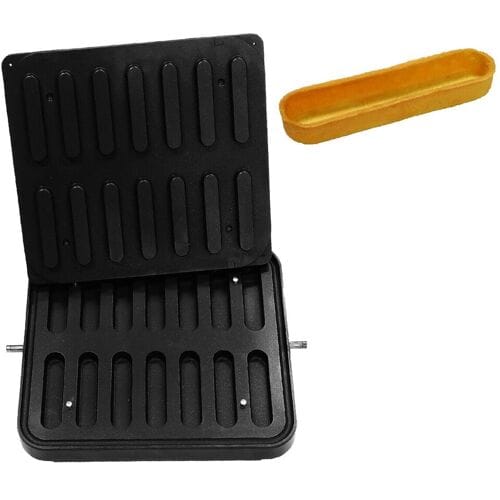 GGM Gastro Platten für Tartelette-Maschine TMPIC - Form: 14x Eclair - 120x30mm