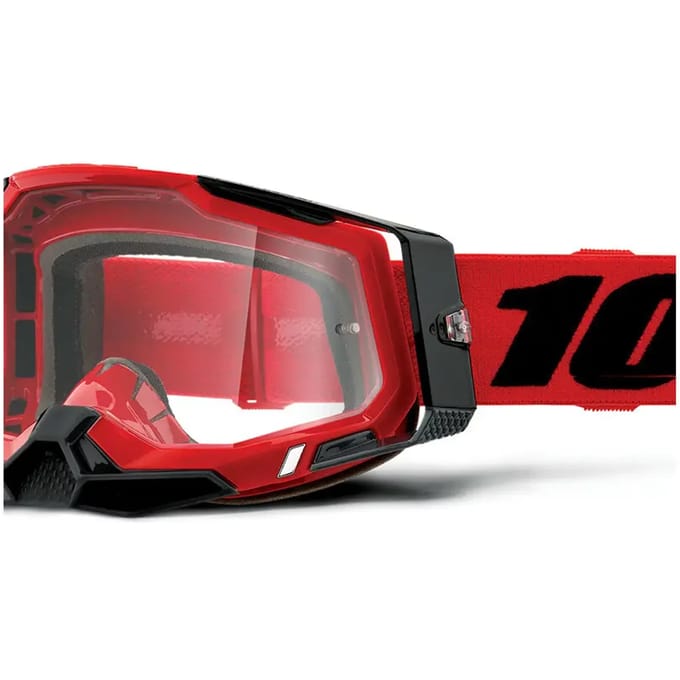 Motorfiets kruis masker duidelijk scherm 100% Racecraft 2