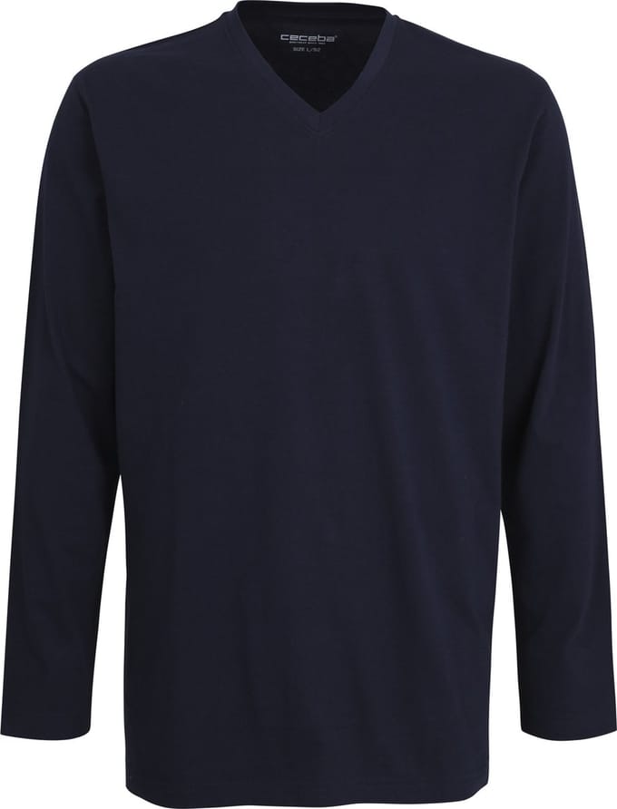 Ceceba pyjama of lounge T-shirt - lange mouw - blauw