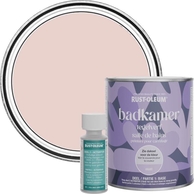 Rust-Oleum Roze Badkamer Tegelverf Matt - Roze Champagne 750ml