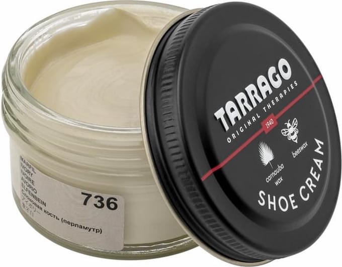 Tarrago schoencrème - 736 - ivoor - parelmoer - 50ml