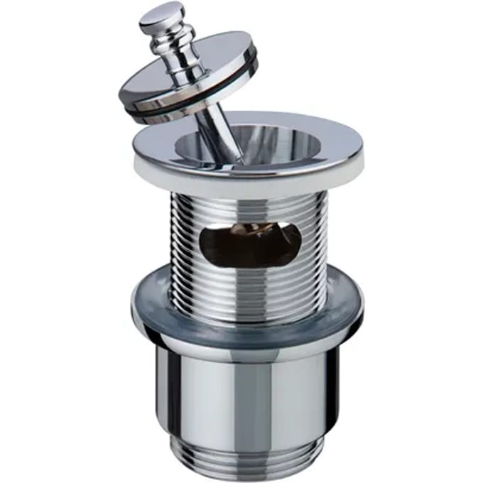 Wirquin Afvoerplug 88-107mm Met Overloop Chroom