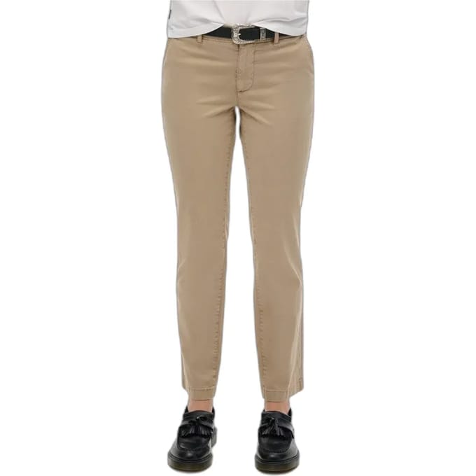 Hoge taille chino broek dames Superdry