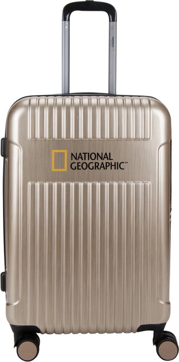 National Geographic Harde Koffer / Trolley / Reiskoffer - 67 cm (Medium) - Transit - Champagne - Champagnegoud / Medium