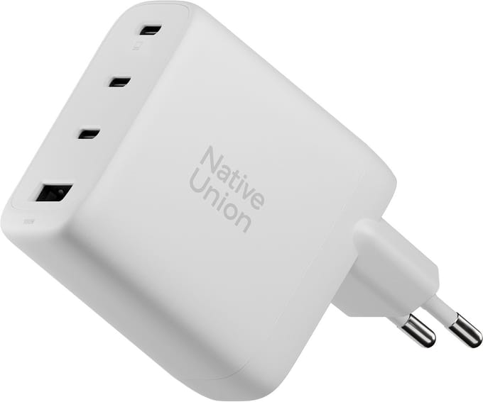 Native Union 3USB-C + 1USB-A Wandlader 100W - Universeel - Wit