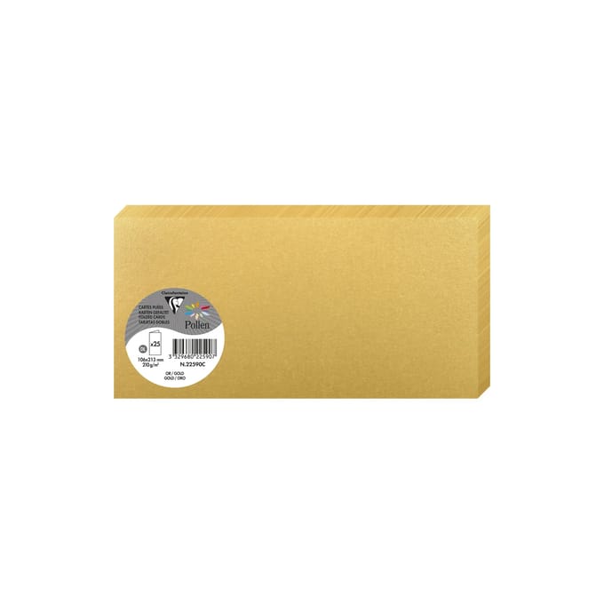 Clairefontaine Pollen dubbelgevouwen kaarten DL goud