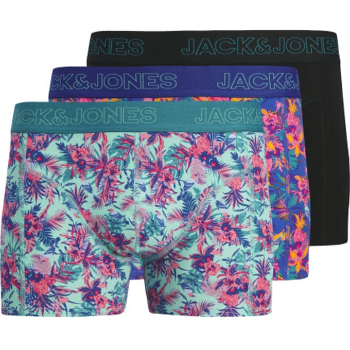 JACK&JONES - JACEXOTIC LEAVES TRUNKS 3 PACK SN - Heren - Onderbroeken