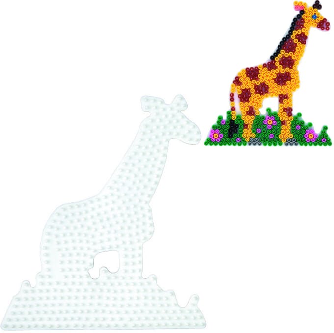Hama Strijkkralen Grondplaat Giraffe Wit